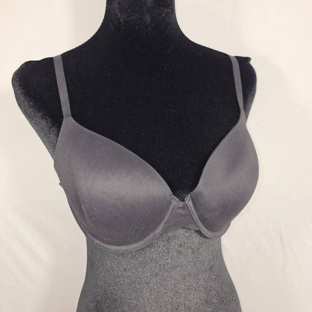 Calvin Klein T-Shirt Bra Women 34C Black Excellent Underwire Padded F3837